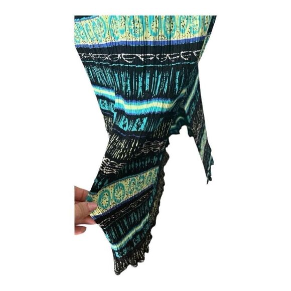 JM COLLECTION Black Blue Summer Sleeveless Stretch Maxi Shift Dress Size 3X - Picture 5 of 10